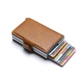 Pu läder penningläpp liten plånbok korthållare plånbok