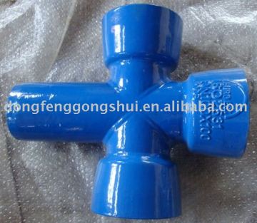 socket spigot cross/ductile iron pipe fitting