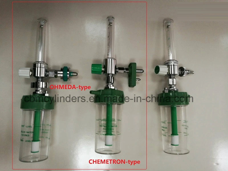 Chromed-Brass Plastic Oxygen Humidifier Bottles