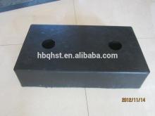 Hard solid rubber plate block