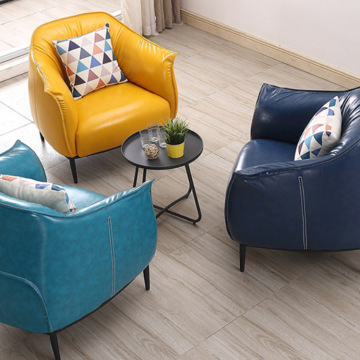 2024 Limited Edition Minimalist Leather Lounge Chair with Armrest Design