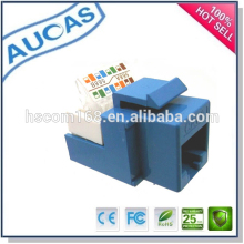cat6 UTP keystone jack module modular plug /network cat5e 8p8c toolless 180 degree modular jack