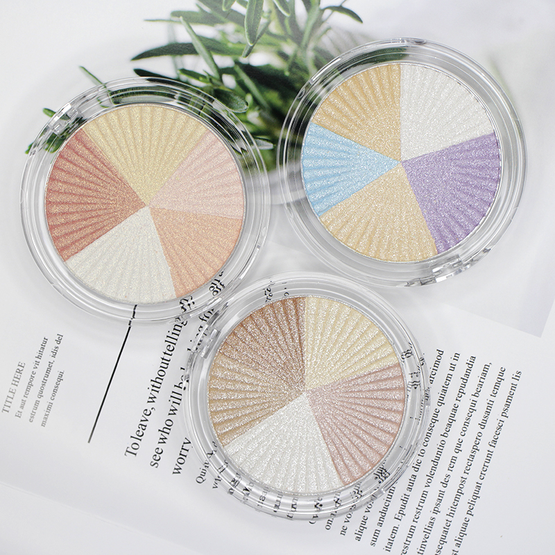 5color highlight powder pressed powder makeup powder body glitter face glitter 3 styles new arrival