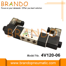 4v120-06 1/8 &#39;&#39; pneumatische directionele dubbele spoel Solenoïde klep