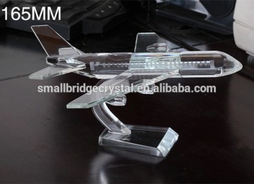 High quality crystal airplane model