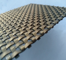 Plain Weave Decorative Steel Mesh Gold Plated