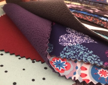 shaoxing supplier different colour different style three layer printing softshell fabric