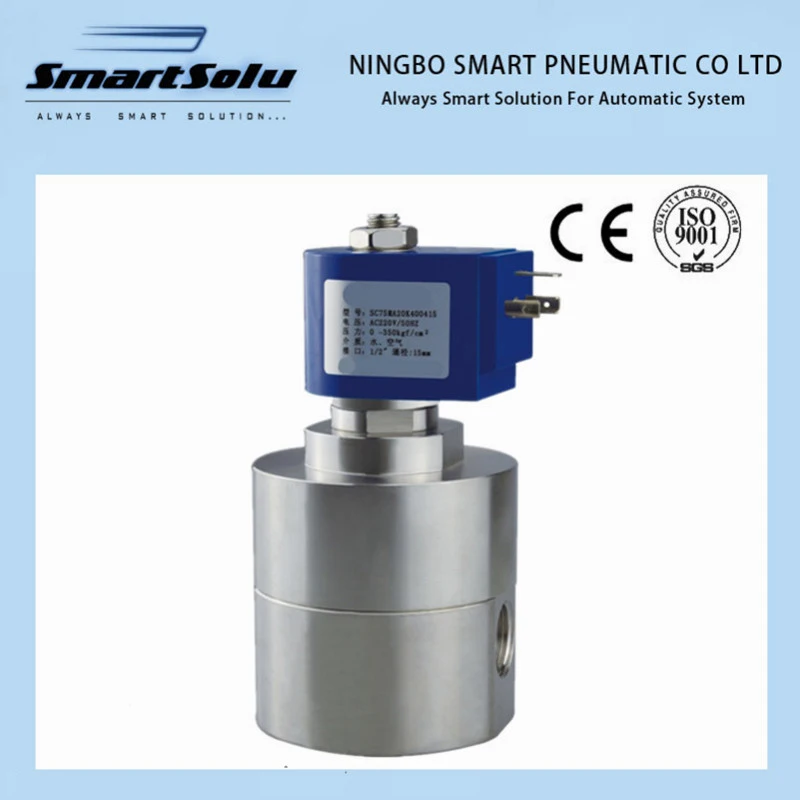 Stainless Steel Low-Power Ultra-High Pressure Solenoid Valve