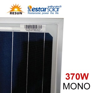 Panel solar de 370W para paneles de stock de almacén de la UE