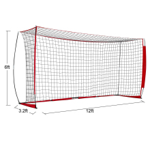 Customizable Logo Size & Color Portable Foldable Football Soccer Goal Net for Backyard Training