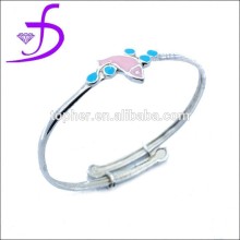 Latest Enamel Christmas Collection Jewelry Silver Enamel Bracelet Bangle