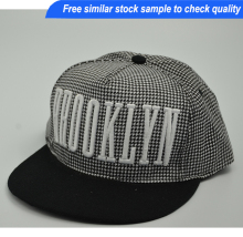 Custom snapback cap ,snap back cap with 3D embroidery