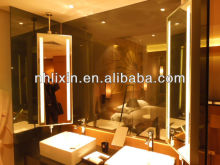 Ceilling revolving mirrors with LED,rectangle ceilling mirrors with light sources,two sides mirrors