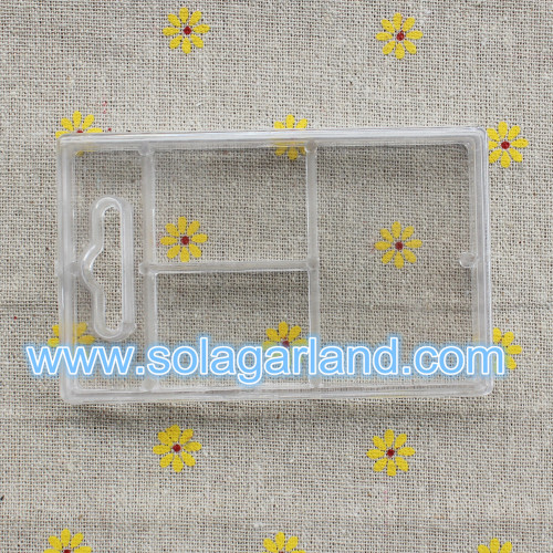 Plastic Square Jewelry Box Storage 3/6/9 Slots