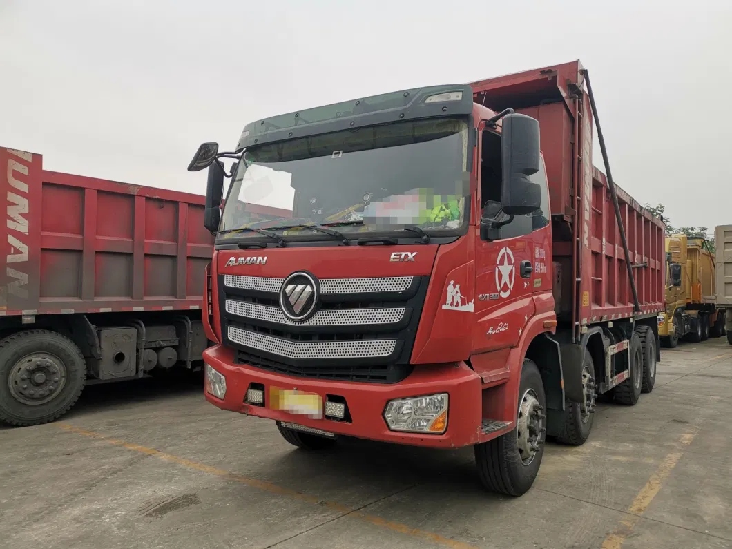 Good Condition Used Foton Auman Heavy Tractor Dump Truck 8X4 Tipper Trucks in Cheap Price