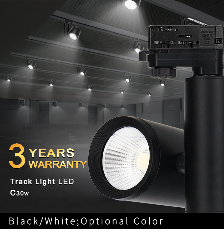 KCD original factory white led track light 30W cob led track light