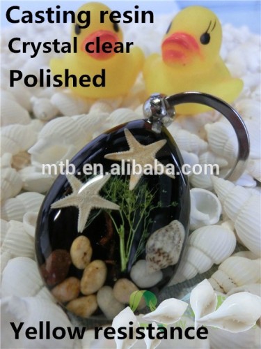 Wolesale Clear Liquid Crystal Epoxy Hard Casting Resin for Keychain