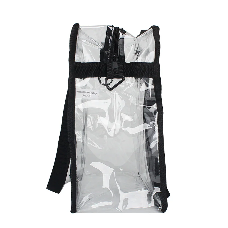 High Quality Cheap Durable Waterproof Custom Clear Handbags Clear PVC Transparent Tote Bag for NFL Stadium