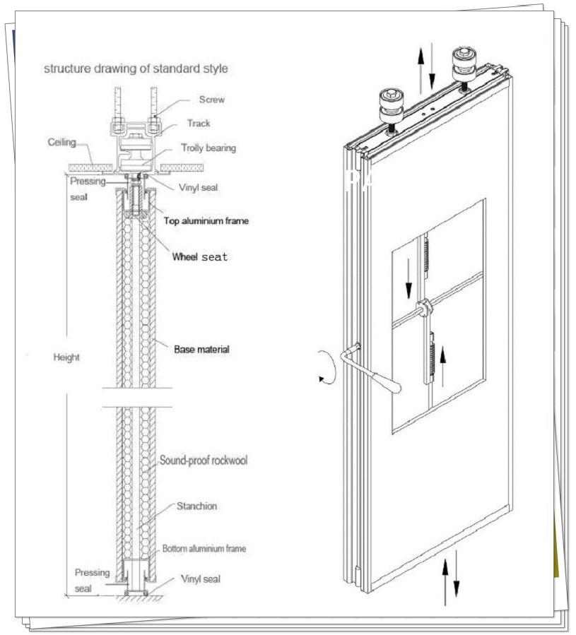 Good Quality Movable Folding Soundproof Partition Wall Supplier