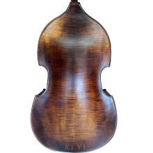 Professional Flame Maple Solid Wood Rockabilly Upright Double Bass for Sale: 3/4 Size