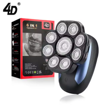 4D LK9510 Bald Shaver - Waterproof Rotary Shaver for Bald Heads, Rechargeable via USB