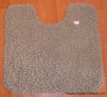 100% cotton chenille toilet seat cushion
