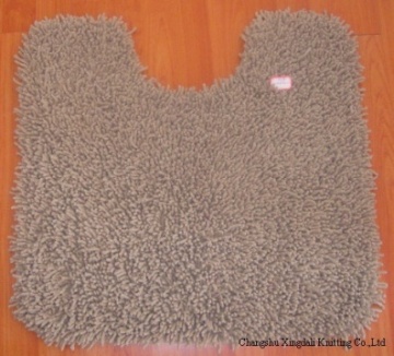 100% cotton chenille toilet seat cushion