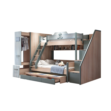 Kids Bunk Beds with Storage and Desk