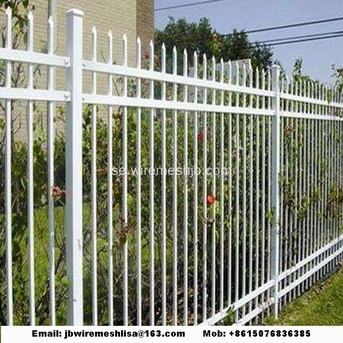 Powder Coated Security Zinc Steel Fence