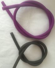 Heat resistant matte surface logo customized No-kinking silicone hookah hose