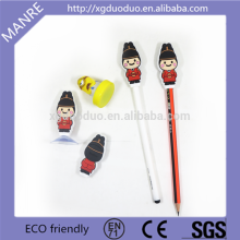 Wholesale Promotion Multifunctional Topper Animation Shaped 3D PVC Ballpoint Pen Topper