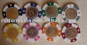 11.5g ABS Inlay Steel Poker Chip(gambling chip)