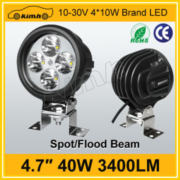 4.7" 40w 3400LM battery powered led work light magnetic