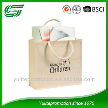 Reusable transfer printing grocery cotton shopping bag