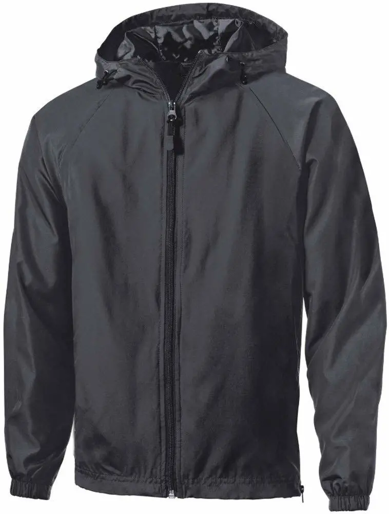 2019 New Design Winderproof Waterproof Casual Hooded Raglan Jacket Mens Full Zip Waterproof Jacket