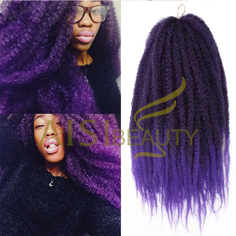 Aisi Beauty Wholesale Multi Color Soft Afro Kinky Marly Braiding Hair Extensions Crochet Hairpiece Synthetic Braiding Hair