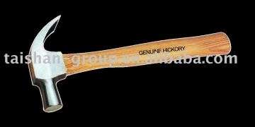 BRITISH TYPE CLAW HAMMER WITH HICKORY HANDLE