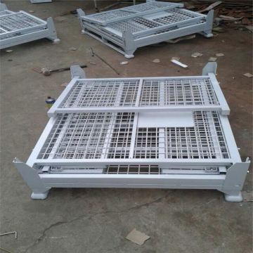 stacking frame for warehouse, foldable container