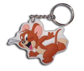Lovely Silicon Keychains For Promotional Gift, Soft Feeling Customized Silicone Key Rings