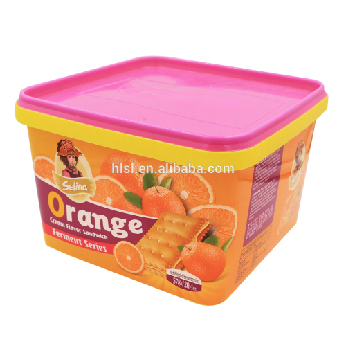 IML biscuit plastic containers with the volume 2.7L