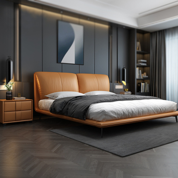 Trundle bed frame with headboard