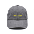 Wash personalizzato vecchio stile grigio papà cappello