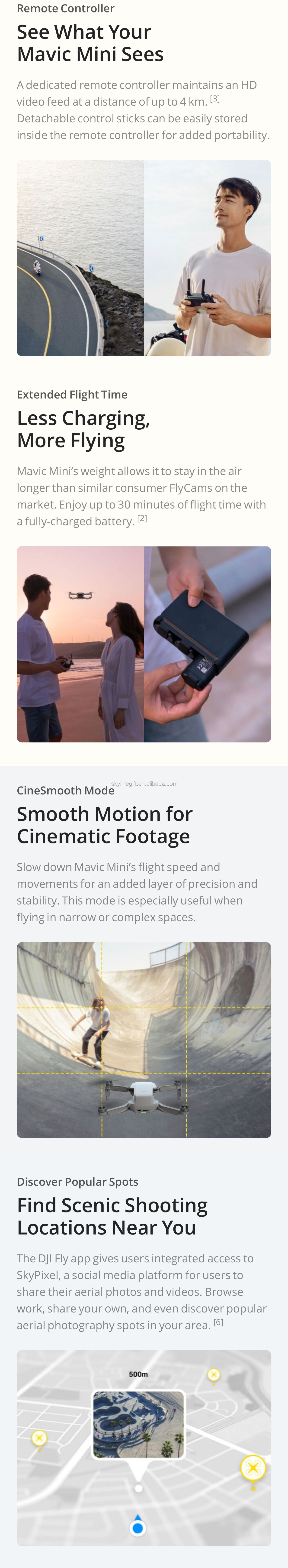 Used DJI Mavic Mini drone with 2.7k camera is Minimum mavic drone flight time 30 minutes original brand
