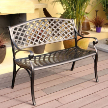 Cast Aluminum Outdoor Furniture Garden Sets with Chairs and Bench