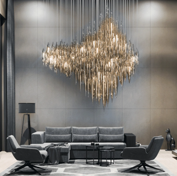 Modern crystal chandelier for villa