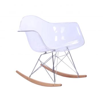 Eames RAR şeffaf plastik sallanan replika sandalye