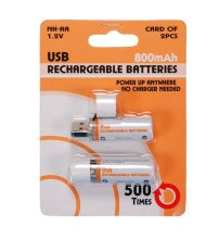 1.2v 800mah/aa Size Usb Rechargeable Battery