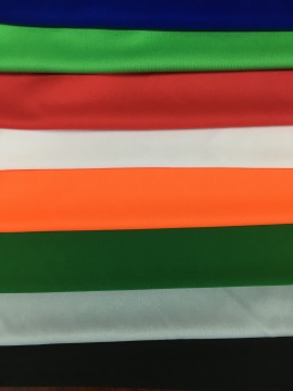 100% polyester plain dyed knitted interlock fabric