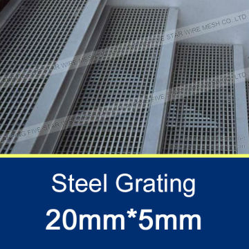 20x5mm Steel Grating Ladder With 100mm Cross Bar Pitch