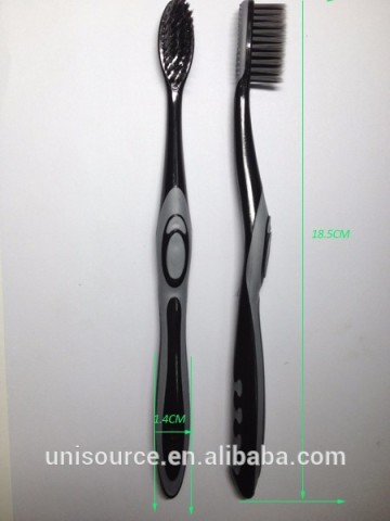 Bamboo Charcoal Tapered Bristles Coal Toothbrush